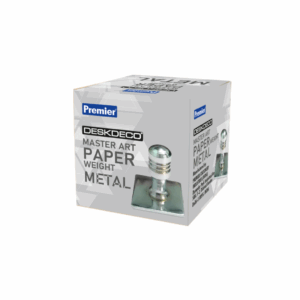 Premier Deskdeco Metal Paper Weight Square
