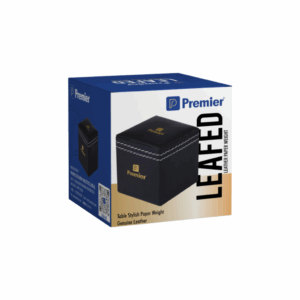 Premier Leafed Leather Paper Weight