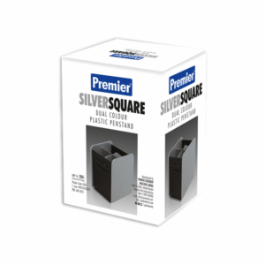 Premier Sliver Squar Plastic Pen Stand