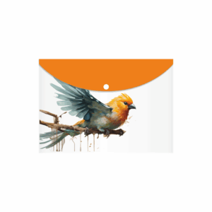 Premier Love Birds Milky Printed Clear Bag