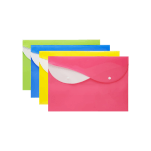 Premier Double Pocket Bouble Button Clear Bag