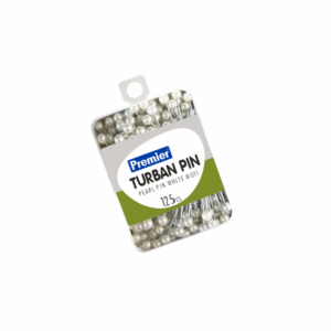 Premier Turban Pearl Head Pin White