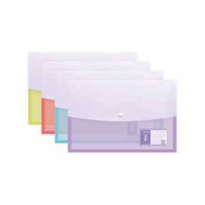 Premier Gazette Double Pocket Tp. Col. Clear Bag
